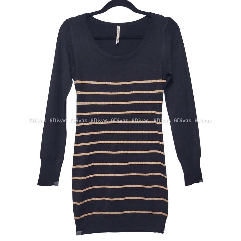 𝅺Sexy Sweater Dress, Stretchy Black Dress,Christmas Party Dress - Size M, L, XL